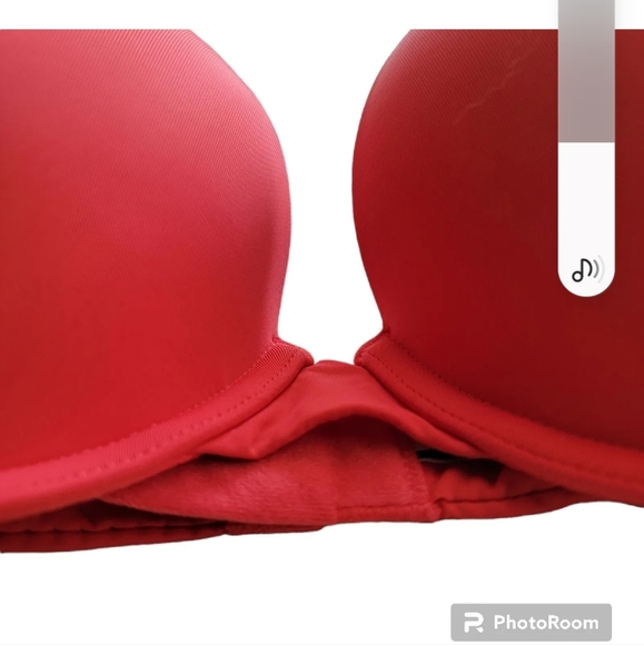 Victorias Secret T-Shirt Push-Up Full Coverage Adjustable Strap Bra Red Size 36C - Picture 4 of 12